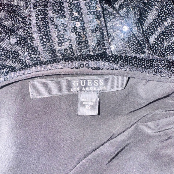 Guess Black Sequin Long Sleeve Dress - Picture 5 of 5